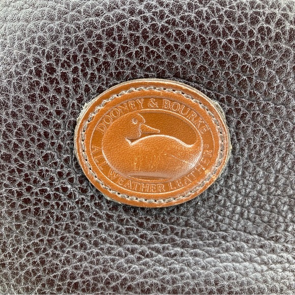 Vintage Dooney & Bourke Large Domed Satchel Double Zip - Picture 3 of 14